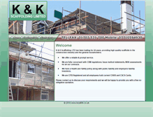 Tablet Screenshot of kkscaffolding.co.uk